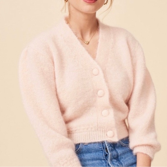 Rouje Sweaters - Rouje Nona Cardigan Blush Pink Size FR 38/US 6